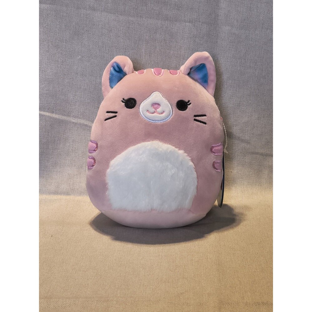 Kellytoy Squishmallows Tabitha The Cat 7” Plush - Pink Tabby Cat - Rare NWT